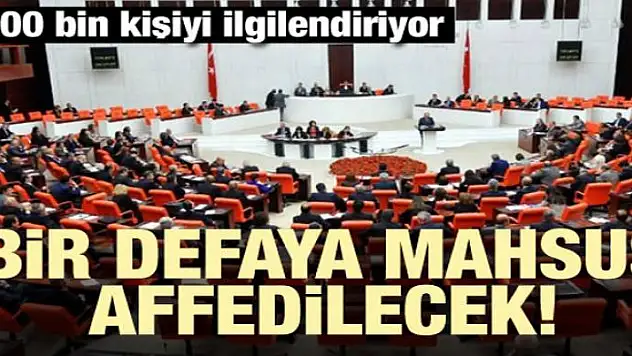 500 bin kişiyi ilgilendiriyor! Bir defaya mahsus affedilecek