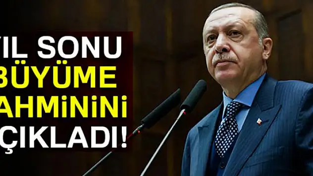 Erdoğan, yıl sonu büyüme tahminini açıkladı