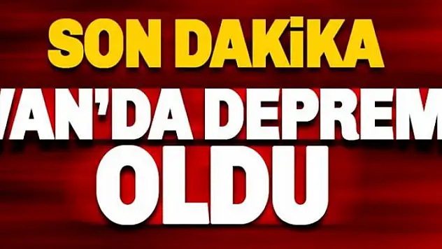 Van'da 5.4 büyüklüğünde deprem