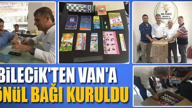 Bilecik'ten Van'a gönül bağı kuruldu