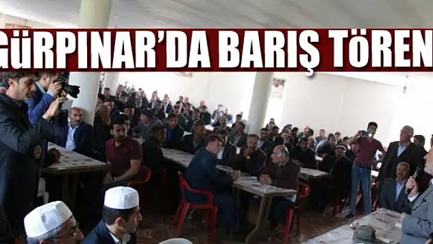 Gürpınar'da barış töreni