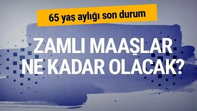 65 yaş üstü maaş son durum yeni zamlı ne kadar olacak?