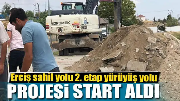 Erciş sahil yolu 2. etap yürüyüş yolu projesi start aldı