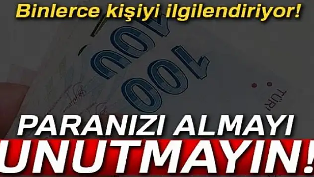 Binlerce kişiyi ilgilendiriyor