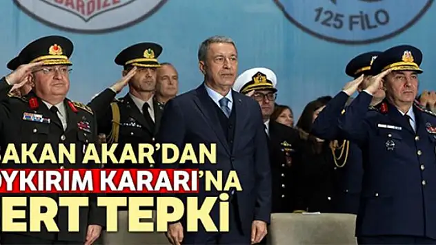 Milli Savunma Bakanı Akar: 'Ülkemize ve milletimize karşı kabul edilmesi imkansız iddialar söz konusu'