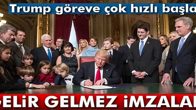 Trump, ilk emirlerini imzaladı