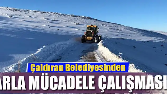 Çaldıran Belediyesinden karla mücadele çalışması