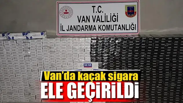 Van'da 11 bin 150 paket kaçak sigara ele geçirildi