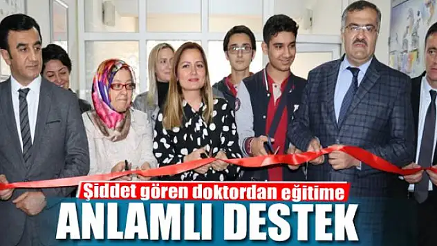 Şiddet gören doktordan eğitime anlamlı destek
