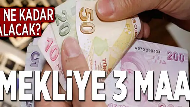 Emekliye 3 maaş  