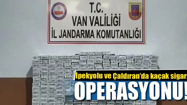 İpekyolu ve Çaldıran'da 8 bin 571 kaçak sigara ele geçirildi 