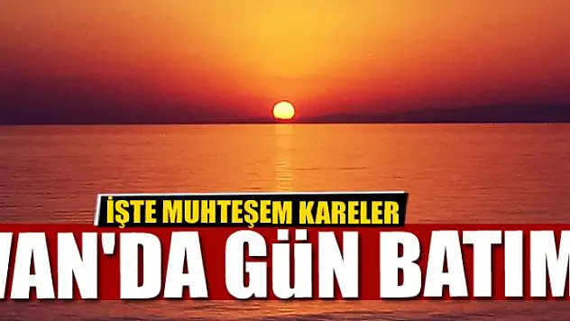 Van'da gün batımı