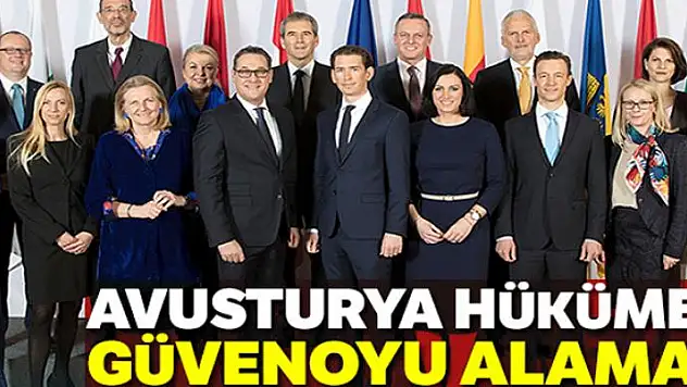 Avusturya hükumeti güvenoyu alamadı