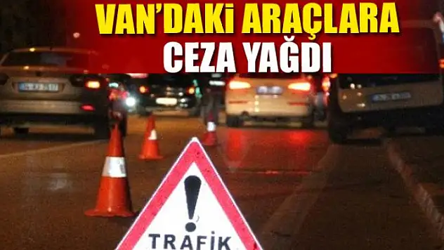 VAN'DAKİ ARAÇLARA CEZA YAĞDI