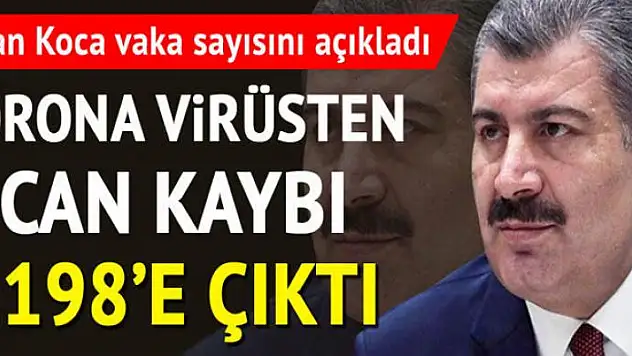 Sağlık Bakanı Koca son vaka ve ölüm sayısını açıkladı