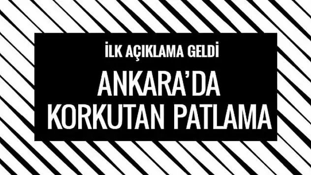 Ankara'da doğalgaz patlaması! Çökme anı kamerada