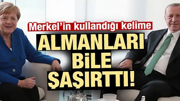 Merkel bunu ilk kez yaptı, Almanlar dondu kaldı!