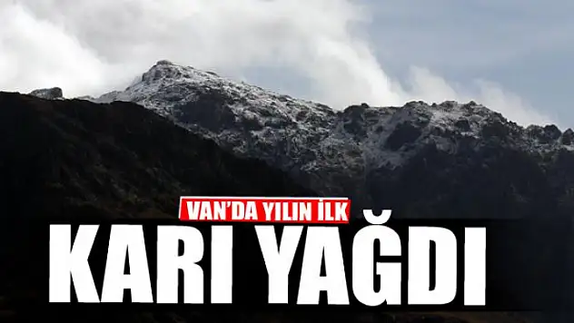 VAN'DA YILIN İLK KARI YAĞDI