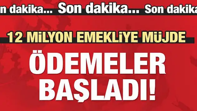 Emekliye maaş ödemesi başladı