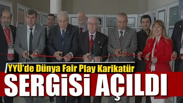 YYÜ'de Dünya Fair Play Karikatür Sergisi