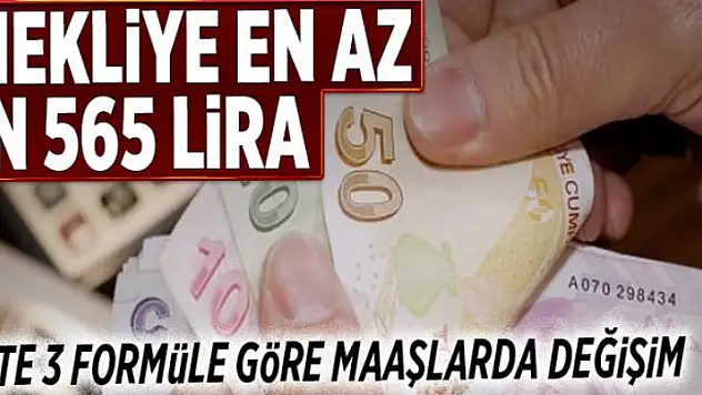 Emekliye en az bin 565 lira  