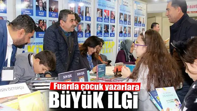 Fuarda çocuk yazarlara yoğun ilgi 