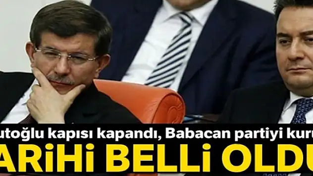 Ali Babacan gelecek ay partiyi kuruyor