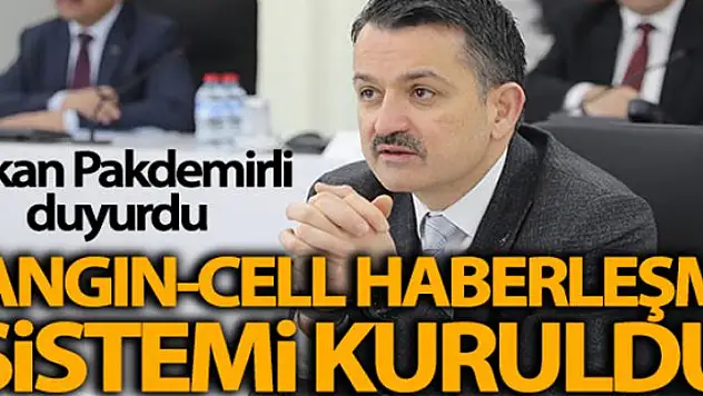 Bakan Pakdemirli: 'Yangın-Cell Haberleşme Sistemi'ni kurduk'