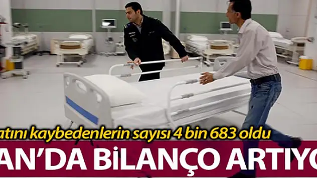 İran'da hayatını kaybedenlerin sayısı 4 bin 683'e yükseldi