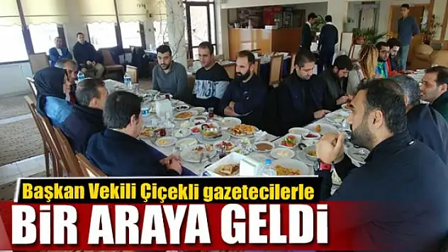 Başkan Vekili Çiçekli gazetecilerle buluştu