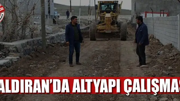 Çaldıran'da altyapı çalışması 