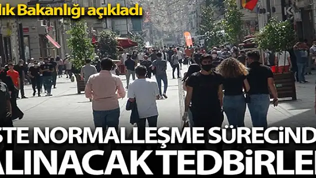 Sağlık Bakanlığı normSağlık Bakanlığı normalleşme sürecinde alınacak tedbirleri açıkladıalleşme sürecinde alınacak tedbirleri açıkladı