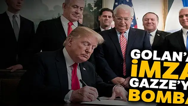 Golan'a imza, Gazze'ye bomba