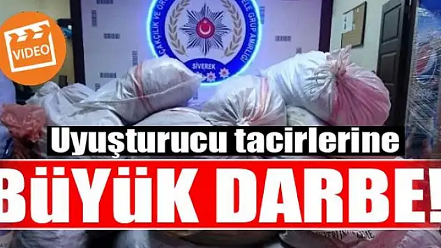 Uyuşturucu tacirlerine büyük darbe