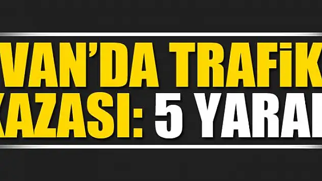 Van'da trafik kazası: 5 yaralı