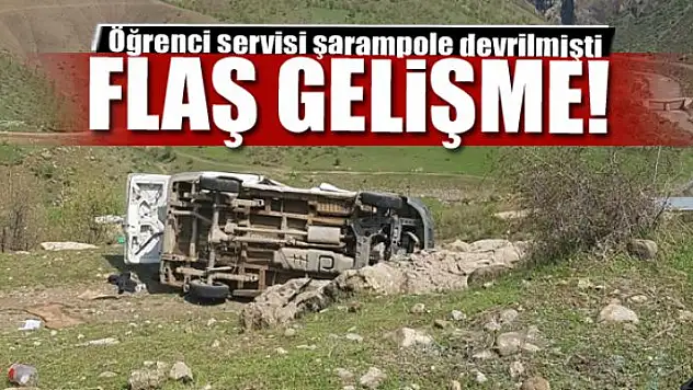 Öğrenci servisinin şarampole devrilmesi 