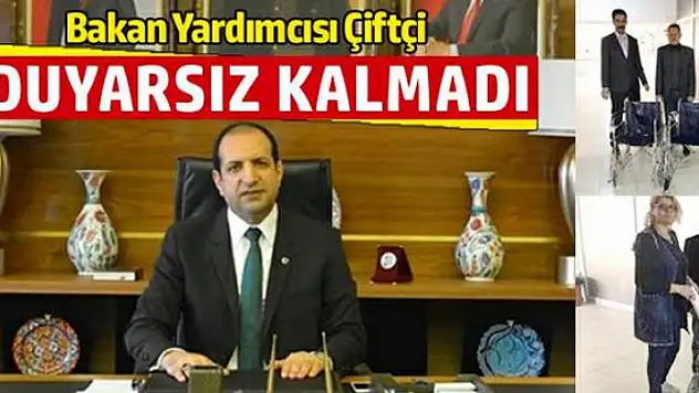 Bakan Yardımcısı Çİftçi duyarsız kalmadı