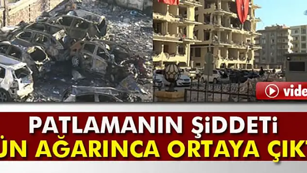 Patlamanın şiddeti gün ağarınca ortaya çıktı