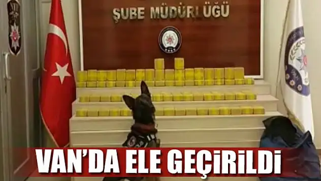 Van'da park halindeki kamyonetten 45 kilo eroin çıktı