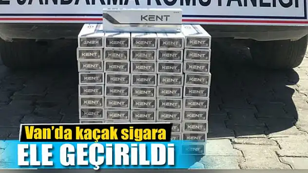 Van'da 520 paket kaçak sigara ele geçirildi