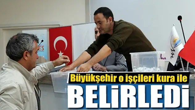 Van Büyükşehirde eski hükümlü kadrosu için kura çekildi