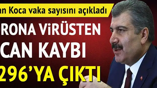 Sağlık Bakanı Koca son vaka ve ölüm sayısını açıkladı! İyileşen hasta sayısında artış
