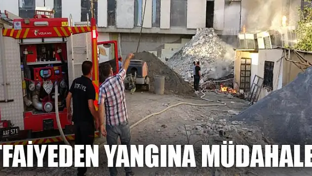 Korkutan yangın itfaiye ekiplerinin müdahalesiyle söndürüldü