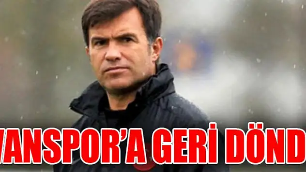 Feyyaz Uçar Vanspor'a geri döndü