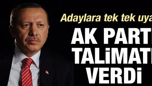 AK Parti talimatı verdi!