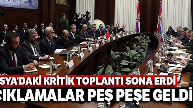 Rusya'daki kritik toplantı sona erdi