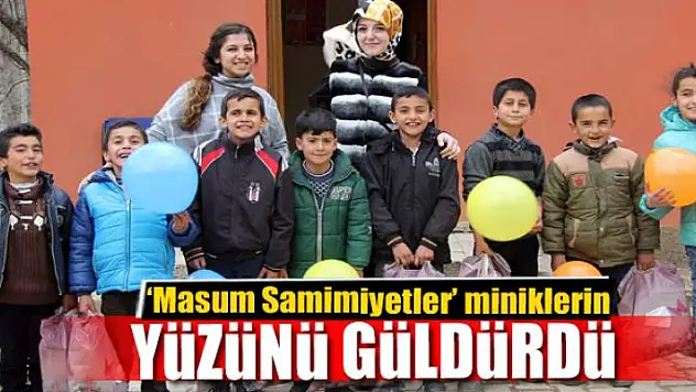 'Masum Samimiyetler' miniklerin yüzünü güldürdü 