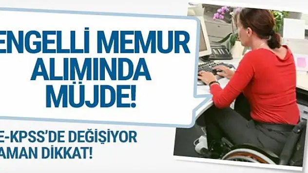 Engelli alımları 2018 Binali Yıldırım müjdeyi verdi