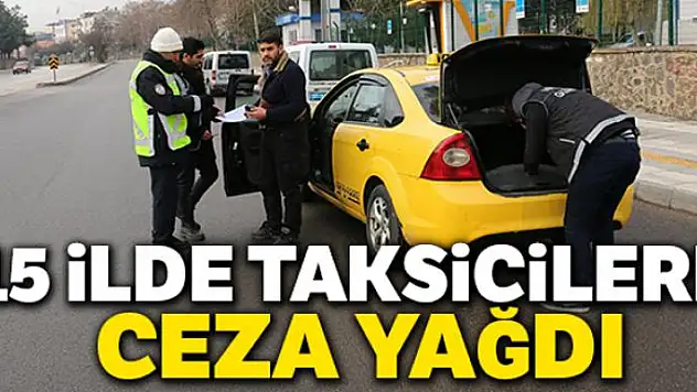 15 ilde eş zamanlı 'Taksi Uygulaması 2019/1' uygulaması gerçekleştirildi