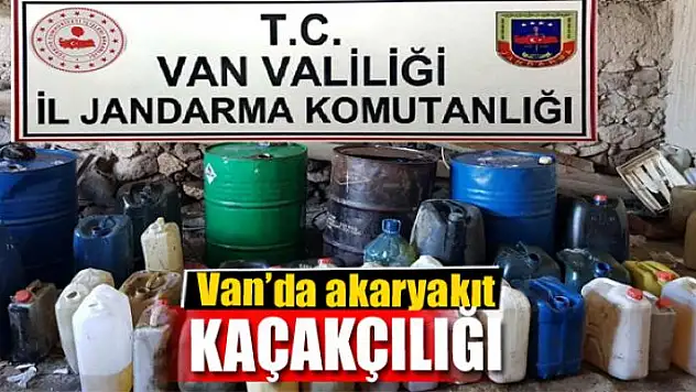 Van'da akaryakıt kaçakçılığı